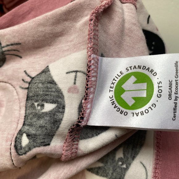 Polarn O. Pyret size 1-1.5 yeas old 86 cm, pink cat print blouse w/ front pocket - Picture 9 of 10